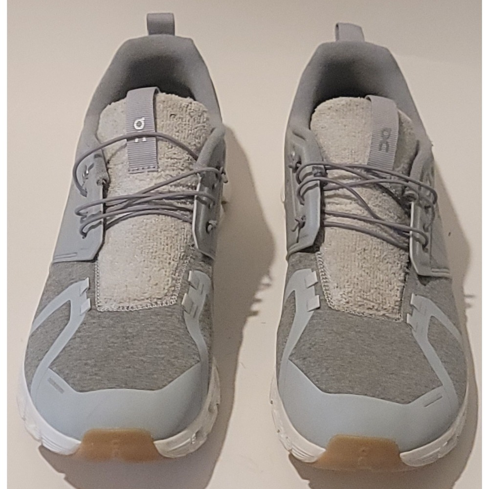On Cloud Hi Edge Glacier‎ Men's Running Grey White Gum Sole Sneakers Sz 14 US